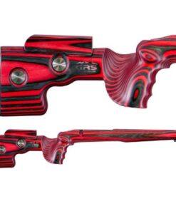 GRS Hybrid Savage 12 SA DM Rifle Stock | Black Red - Image 2