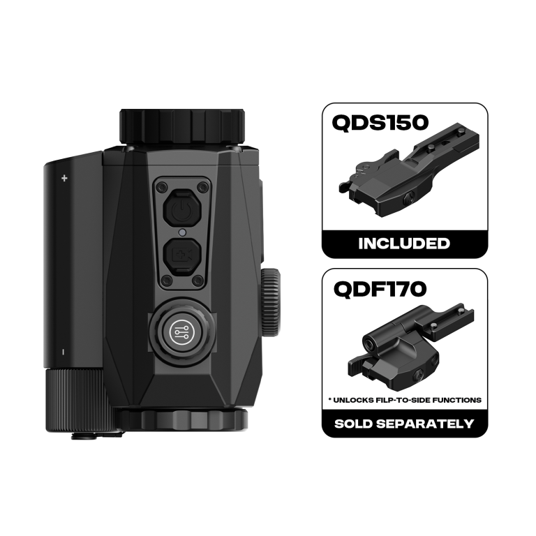 DNT NVMD-C200 Night Vision Multi-Purpose Device – Red Dot Magnifier, Standalone Scope, Clip-On, Action Camera with Charger and 2 x Batteries - Image 2