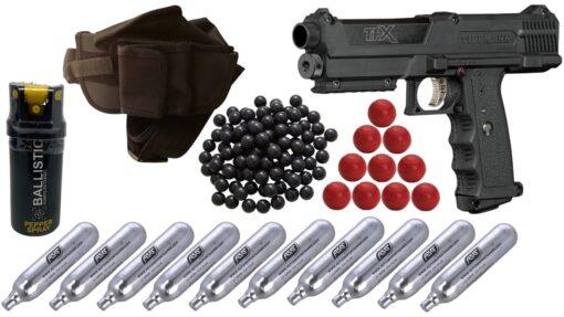 Tippmann Tipx Paintball Pistol Self-Defense Combo