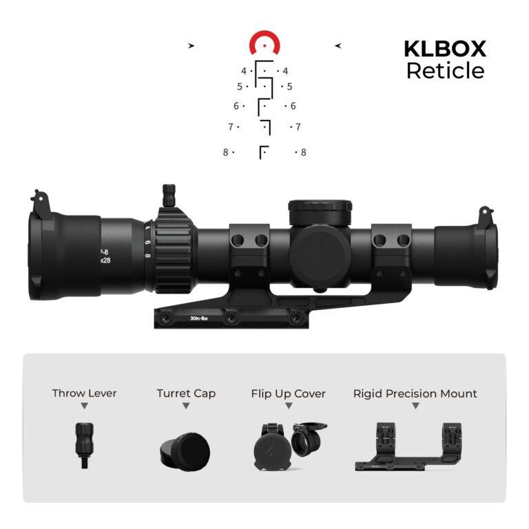 Arken Optics EP-8 1-8x28 FFP LPVO KLBOX Bundle with 34mm Mount - Image 9