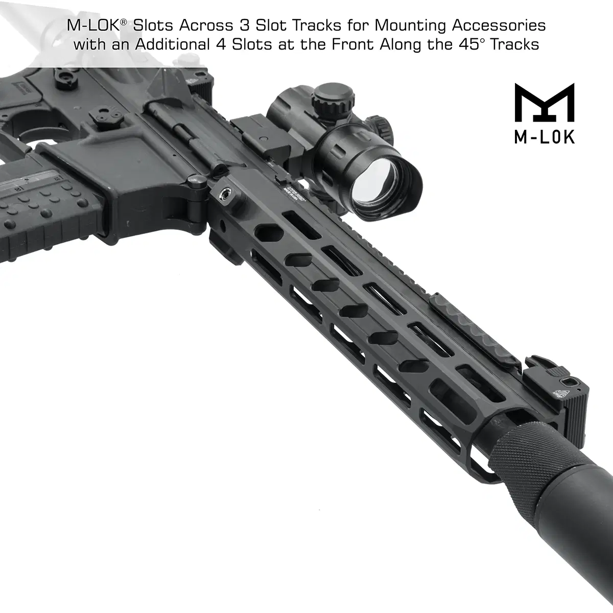 UTG AR15 Arwen M-LOK Handguard 10 Inch Black - Image 2