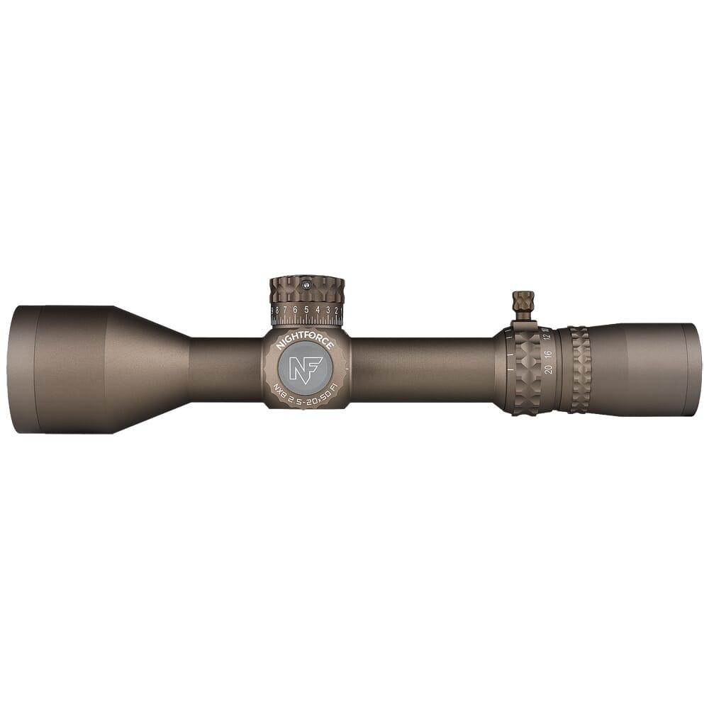 NIGHTFORCE NX8 2.5-20X50 F1 ZS .25MOA - DARK EARTH - Image 4