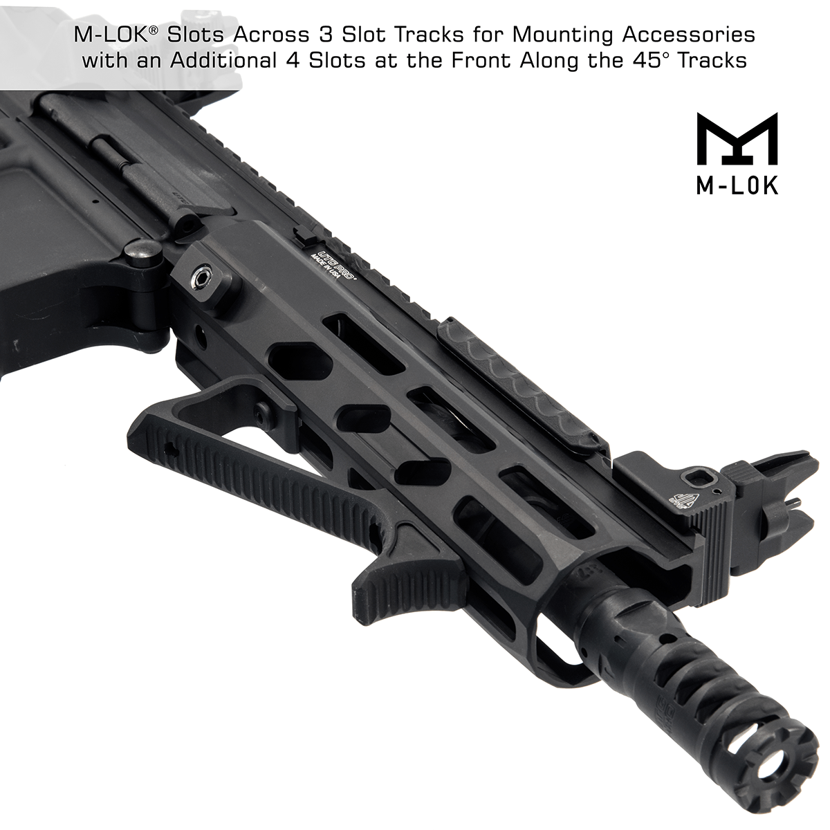 UTG AR15 Arwen M-LOK Handguard 10 Inch Black - Image 4