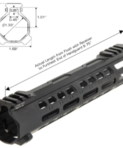 UTG AR15 Forerunner M-LOK Handguard 10 Inch Black - Image 3