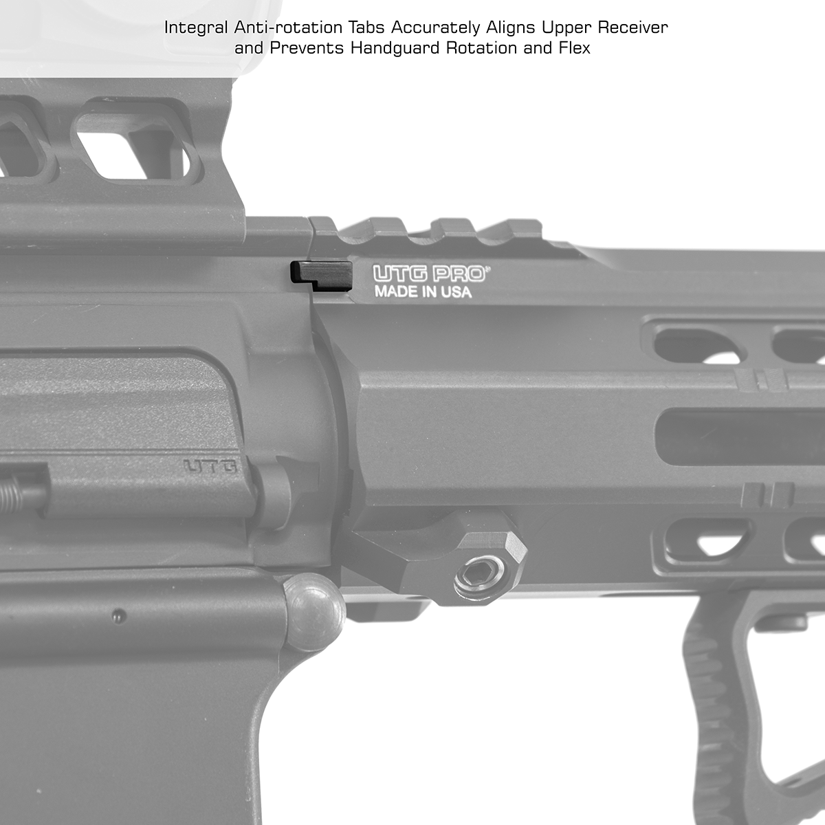 UTG AR15 Forerunner M-LOK Handguard 10 Inch Black - Image 7
