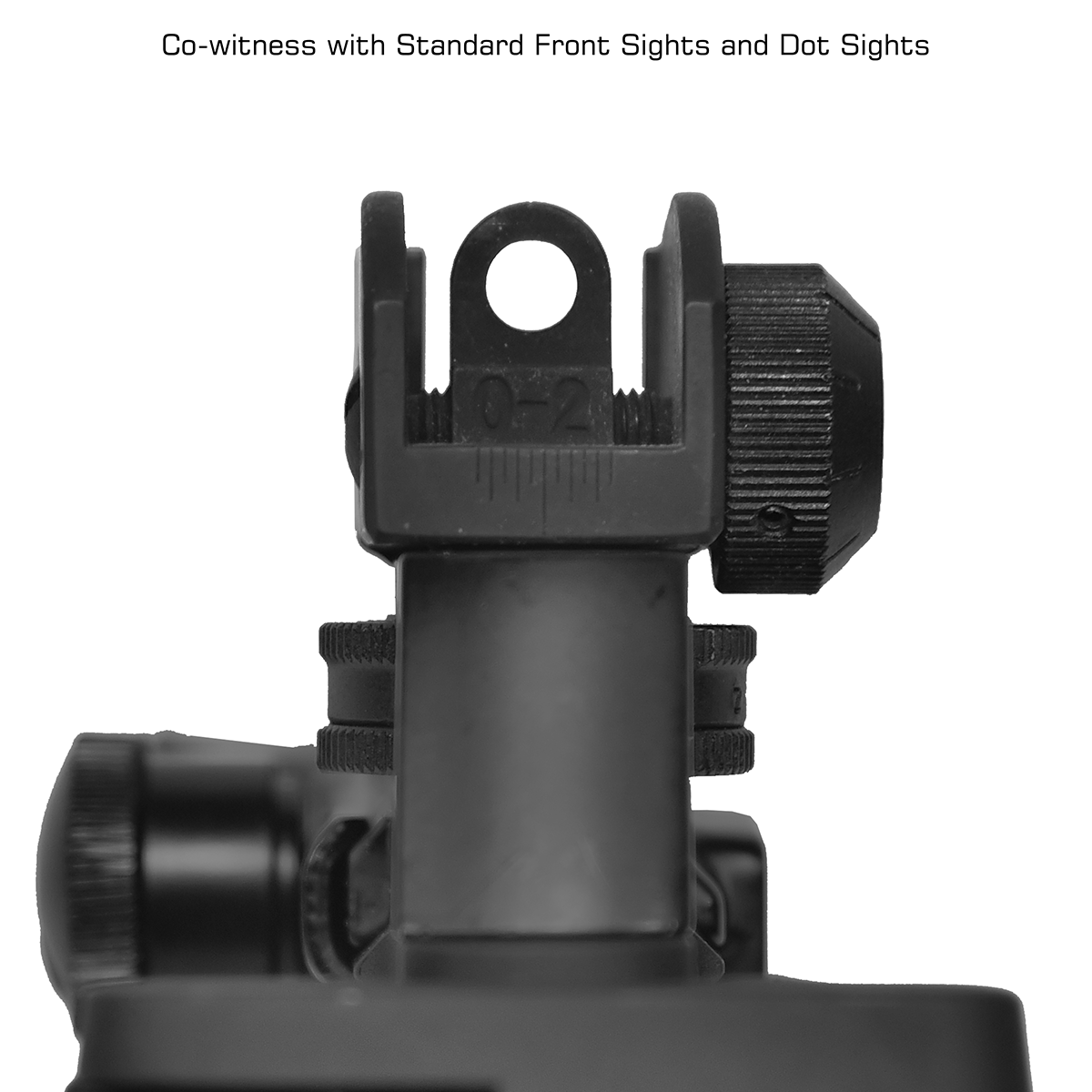 UTG PRO Forged Carry Handle | 7075-T6 A2 Rear Sight - Image 4