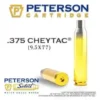 Peterson .375 CheyTac Brass Cases – 50 Pack