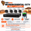 Hikvision Essential CCTV 4 cameras | High