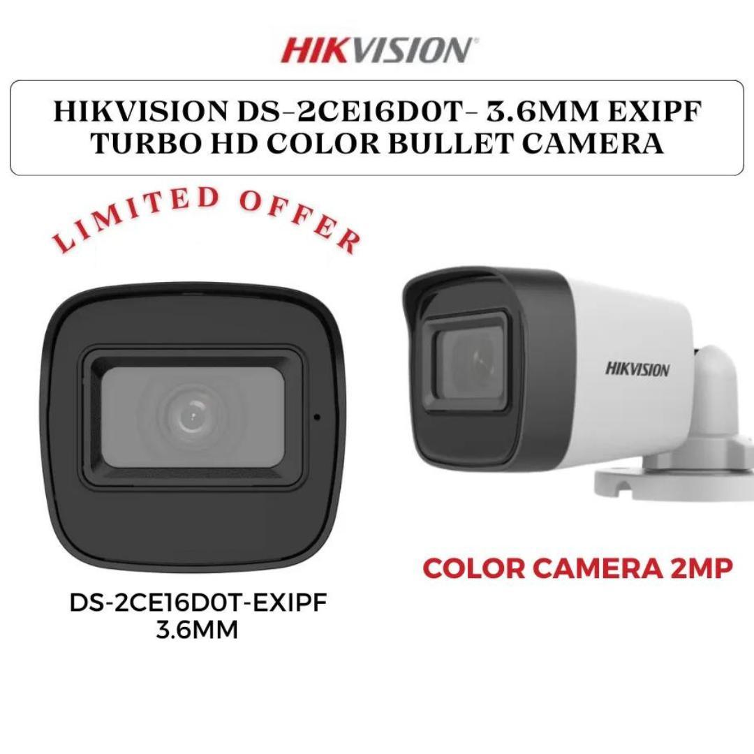 Hikvision DS-2CE16D0T-EXIPF 2MP EXIR Bullet Camera – 3.6mm