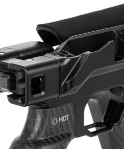 MDT HNT26 Chassis System – Remington 700 SA – Standard Forend – Folding Buttstock – Black Carbon Fiber - Image 2
