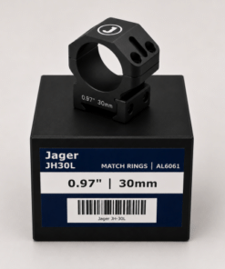 Jager 30mm Low Scope Rings | 0.97" Match Rings