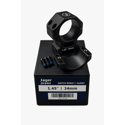 Jager 34mm High Scope Rings | 1.45" Match Rings