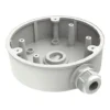 Hikvision DS-1280ZJ-PT6 White Aluminium Junction Box – Ø137 × 42mm