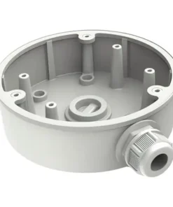 Hikvision DS-1280ZJ-PT6 White Aluminium Junction Box – Ø137 × 42mm