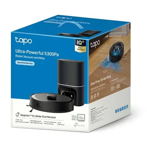 TP-Link Tapo RV30 Max Plus Robot Vacuum & Mop – 5300Pa, Auto-Empty Dock - Image 4