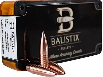 Balistix .264"/6.5mm 125gr RBT HunTac Bullets – Pack of 50