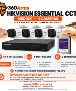 Hikvision Essential CCTV 4 cameras | Medium
