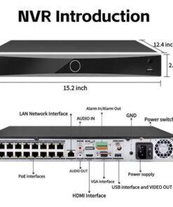 Hikvision DS-7616NXI-K2/16P 16-Channel AcuSense 4K NVR – 16 PoE Ports, Dual HDD