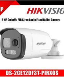 Hikvision DS-2CE12DF3T-PIRXOS 2MP ColorVu PIR Siren Bullet Camera – 2.8mm